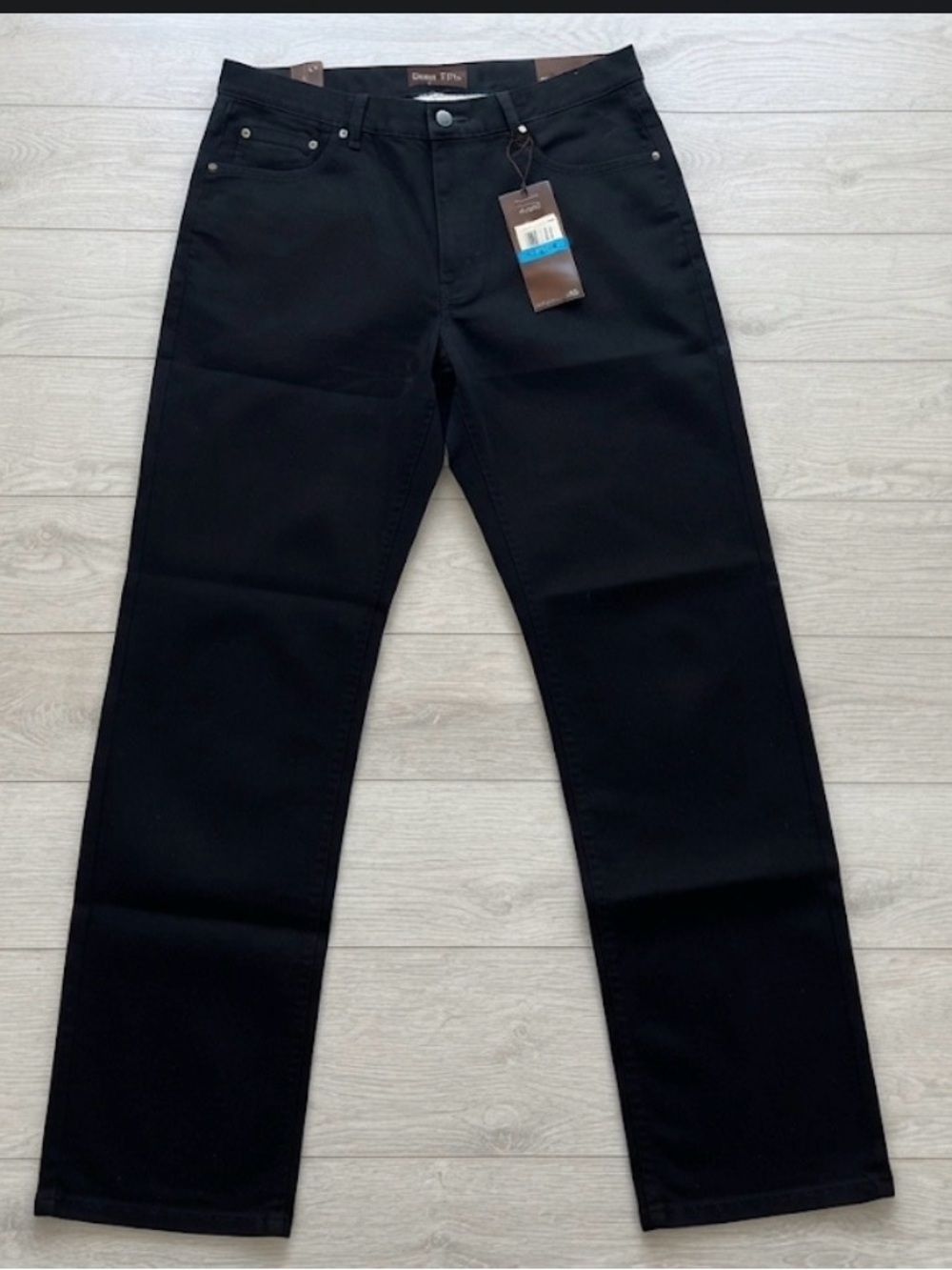 Perry Ellis Men's Black Five-Pocket Twill Pants NWT Size 36x32